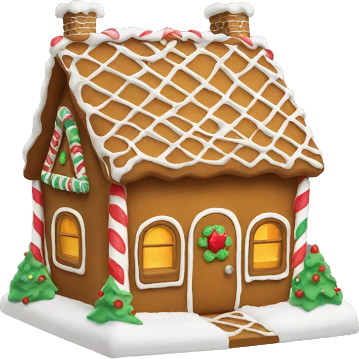 Gingerbread house emoji