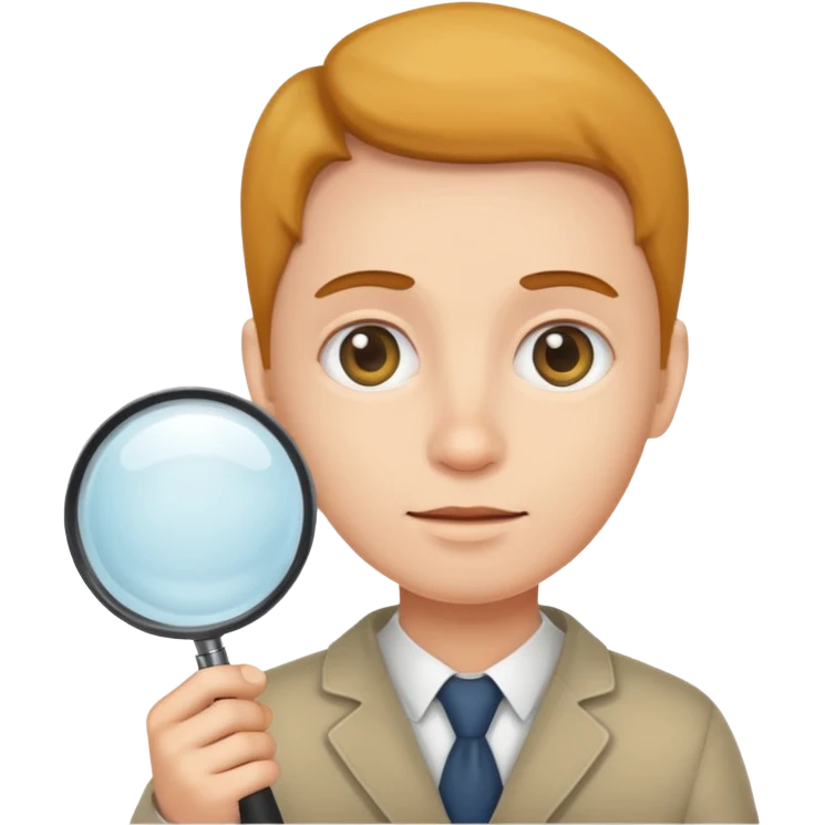 persona con lupa  emoji