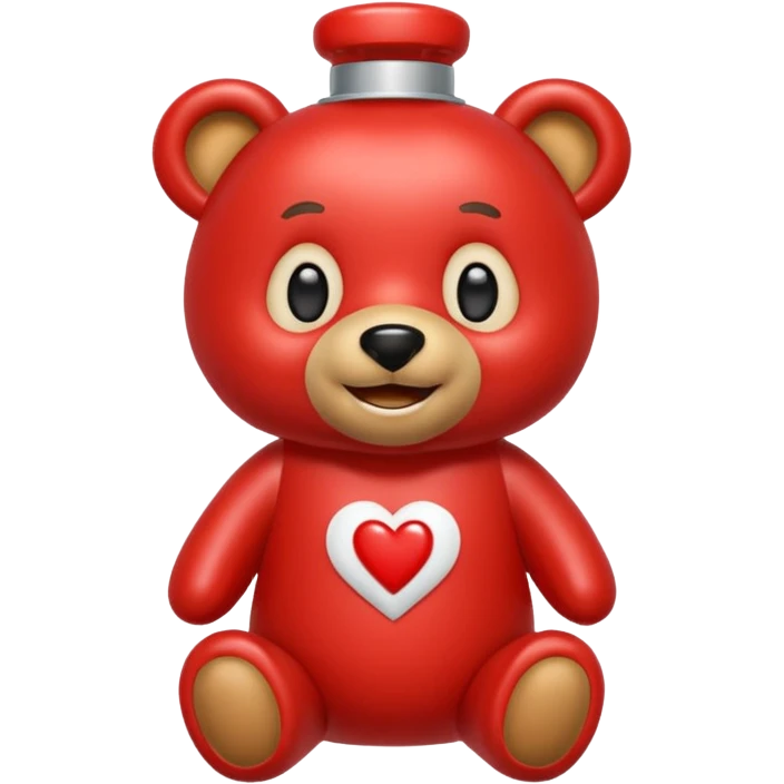 Make an emoji out of a ketchup bear. emoji