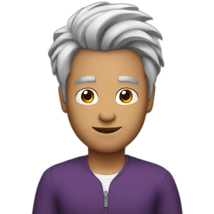 men whis broun hair emoji