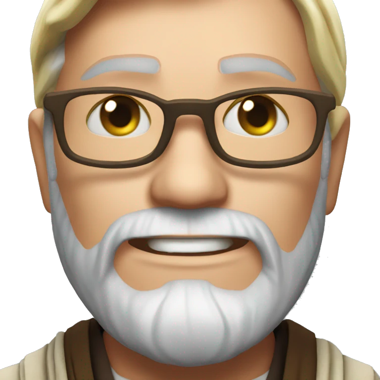 obi wan kinobi smile face with glasses hear face emoji