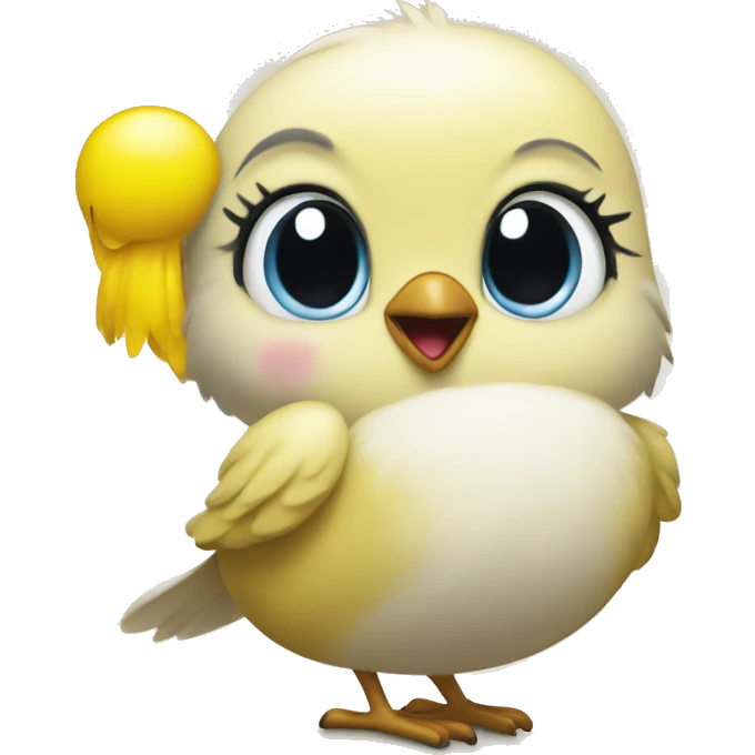 Tweety bird celebrtion emoji