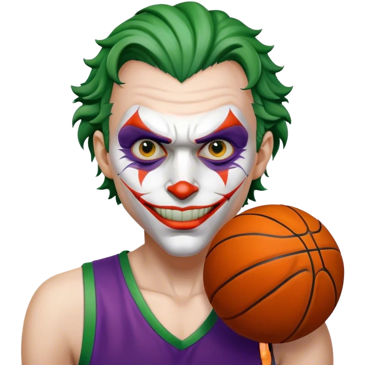 Joker with basketball emoji