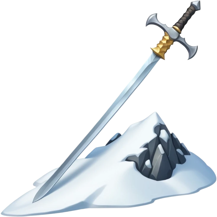 sharp sword in snow hill emoji