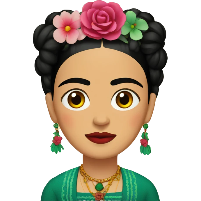 Frida Kahlo flat emoji