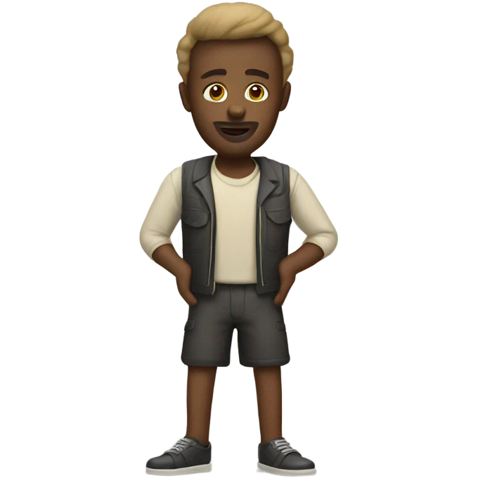 Balm man with prosthetic legs emoji