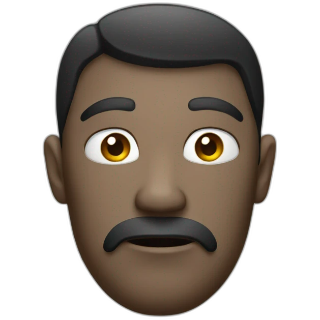 Poker face emoji