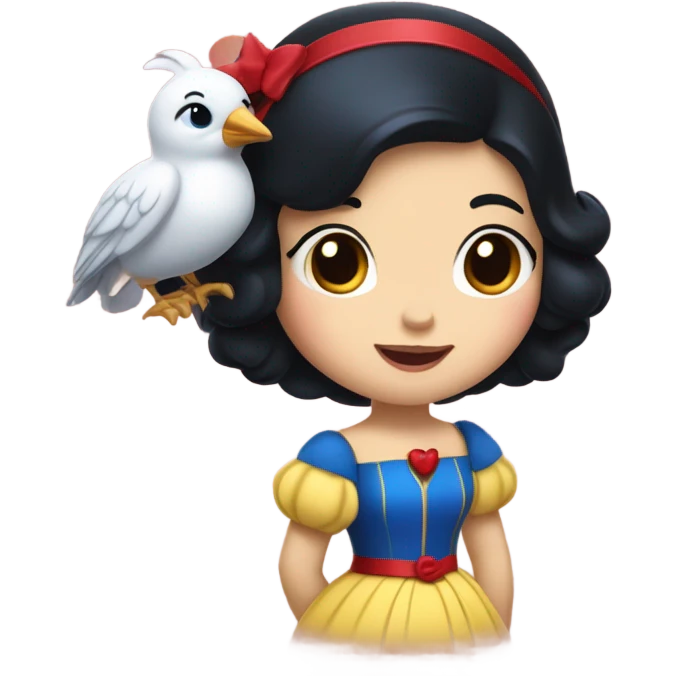 Snow White cute emoji