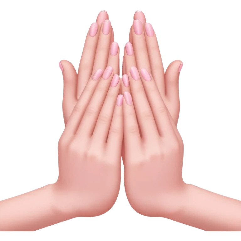 pray hands perfect soft pink emoji