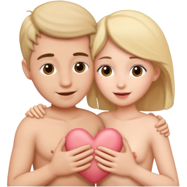Loving and caring intercourse realistic genitals coupling to bring life emoji