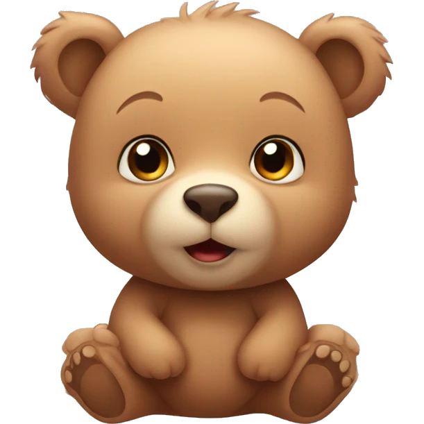 Cute baby bear  emoji