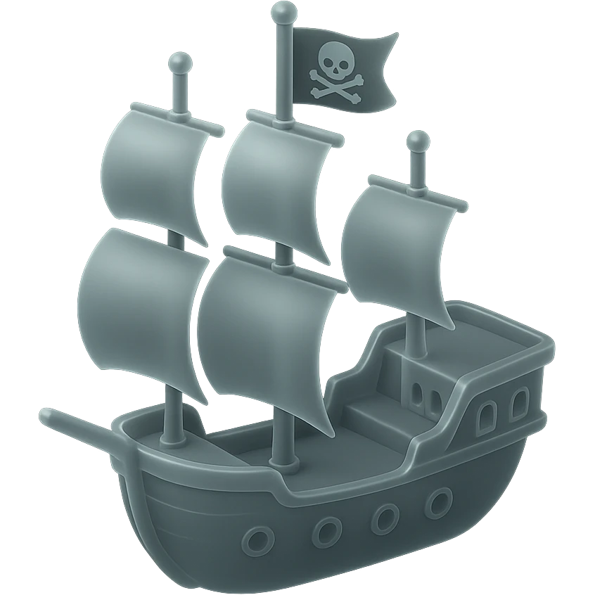 pirate ship emoji