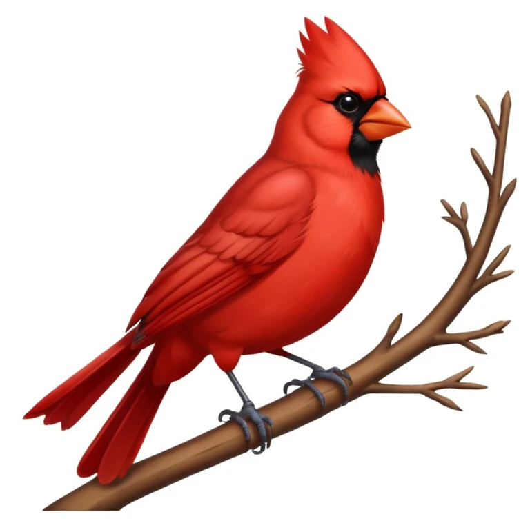 Red cardinal emoji