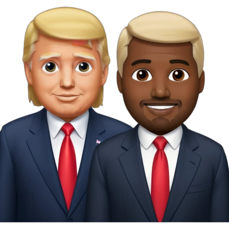 
Donald Trump but his face Kanye West emoji