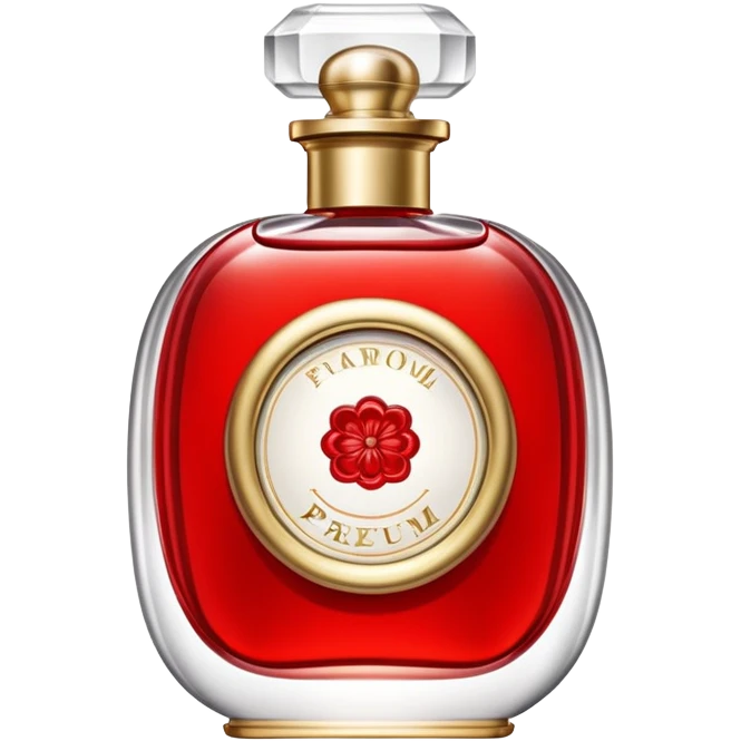 Luxurious and sweet red perfume emoji