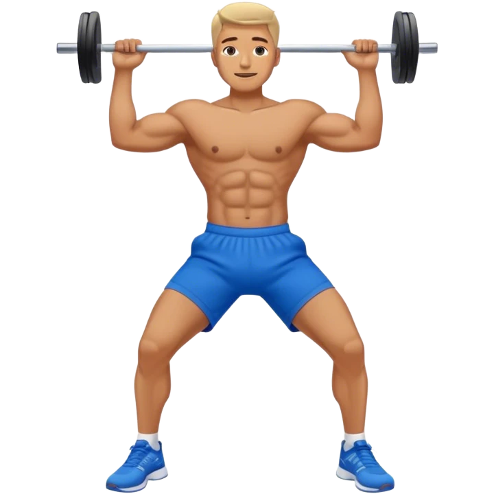 glute-bridges-exercise guy with blue shorts  emoji