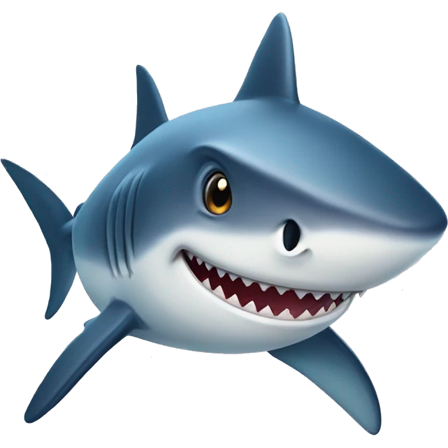 Shark with a baby’s face emoji