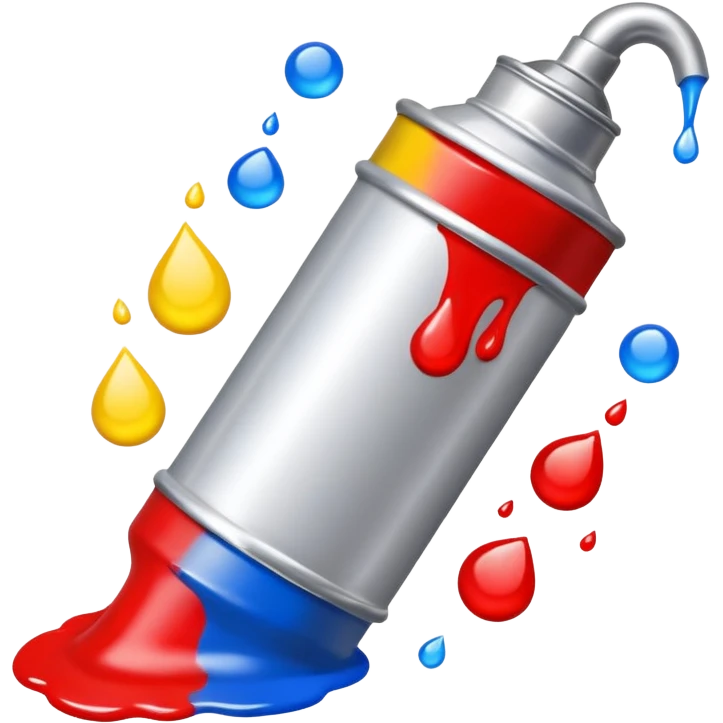 tube of paint with drops of color emoji