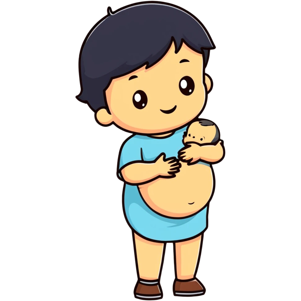 Pregnant little boy emoji