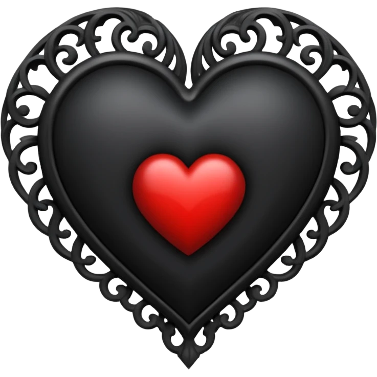 Gothic heart emoji