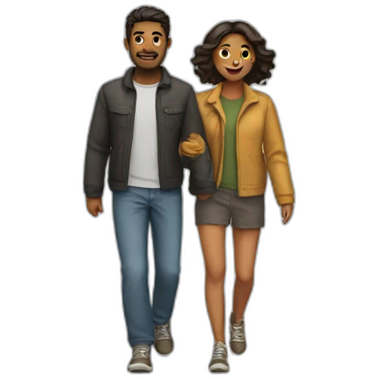 a couple walk emoji