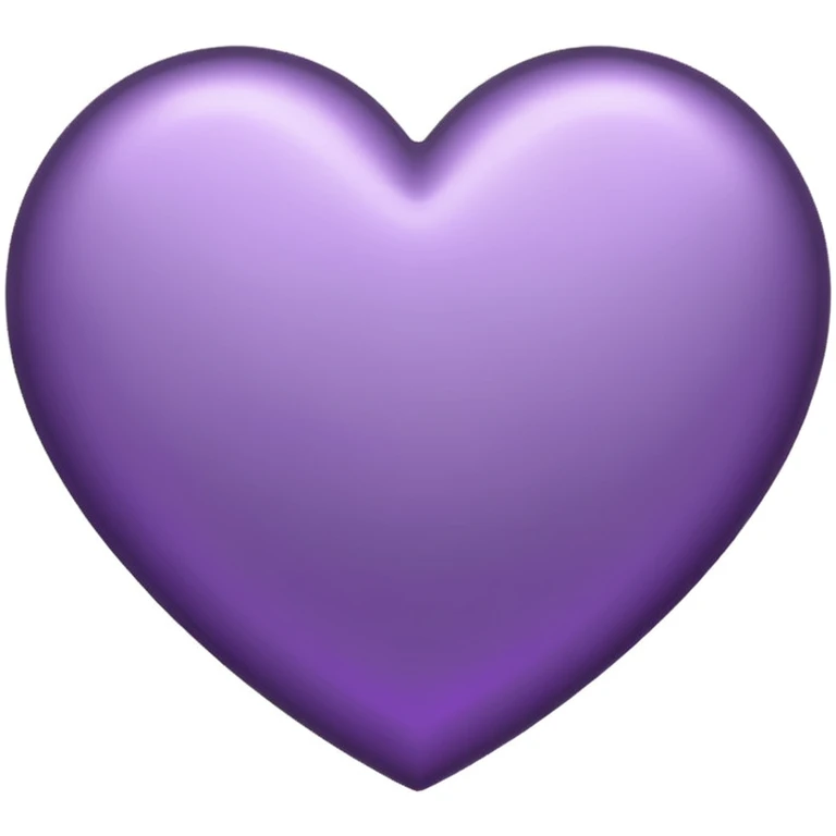 purple heart with a metallic silver finish emoji