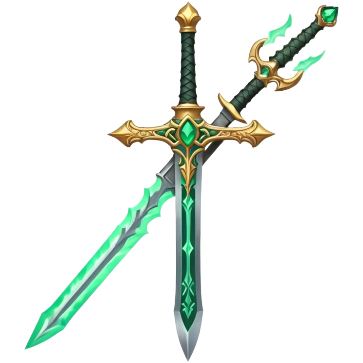 emerald spike flame sword emoji