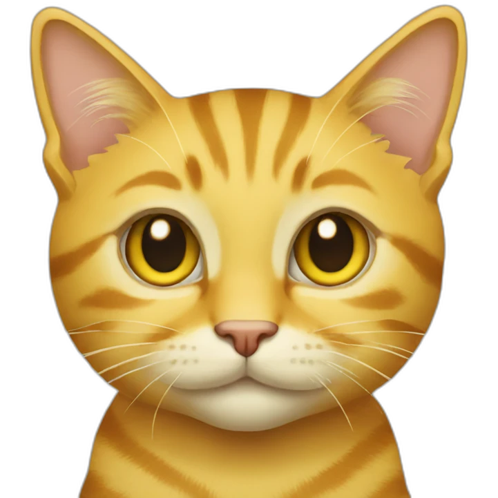 Yellow tabby cat emoji
