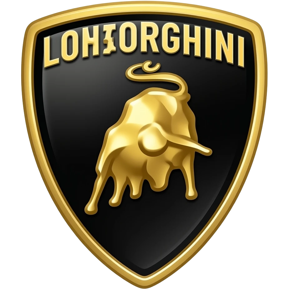 Famous car brand lamborghini  logo emoji