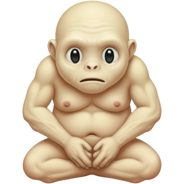 Fleshy troglodyte emoji