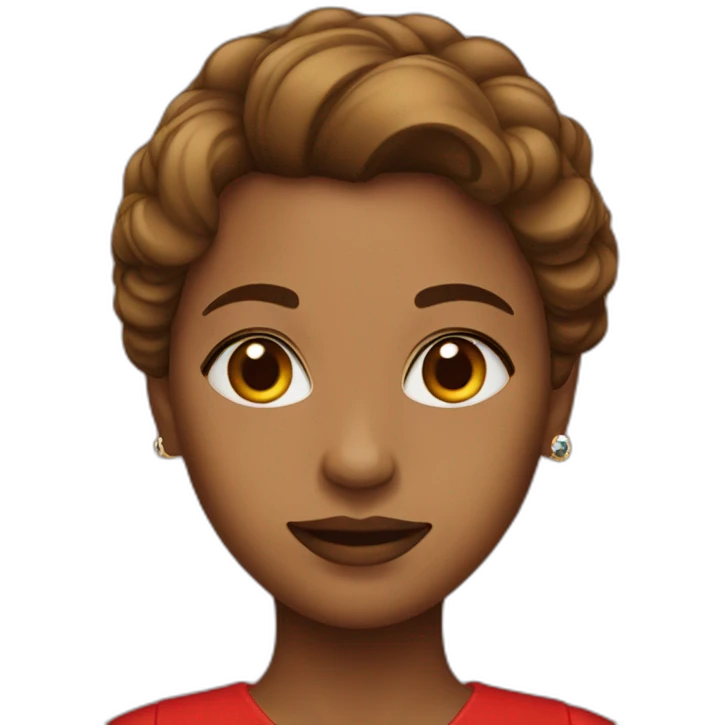 woman with red dress emoji