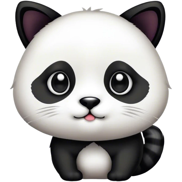 Panda cat emoji