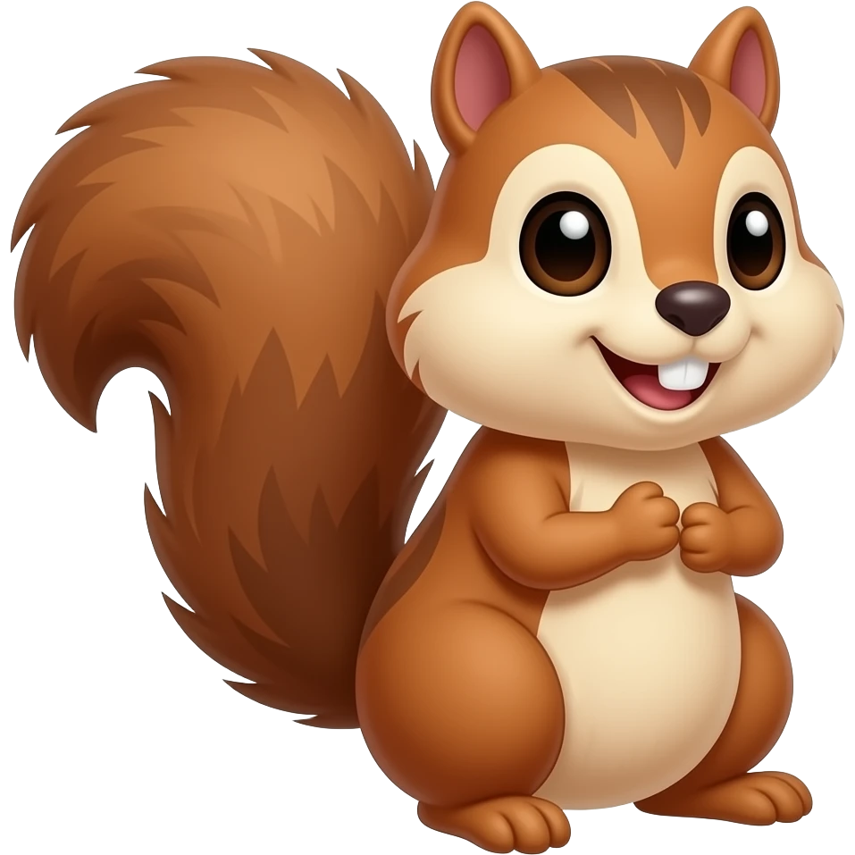 Cartoon chipmunk emoji