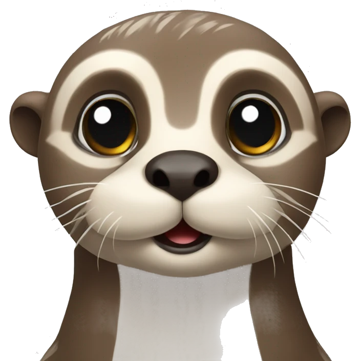 Otter, Eule, Schaf Freunde emoji