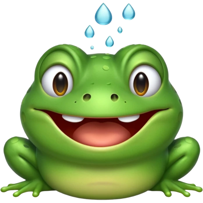Frog emoji laughing crying  emoji