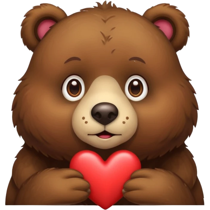 Oso con ojos de corazon emoji