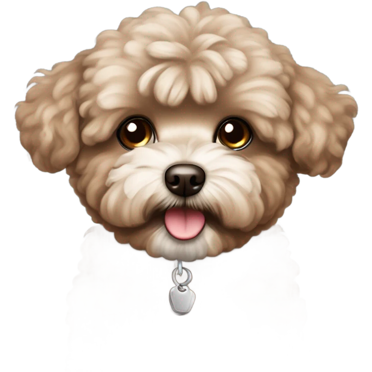 Cocoa colored maltipoo emoji