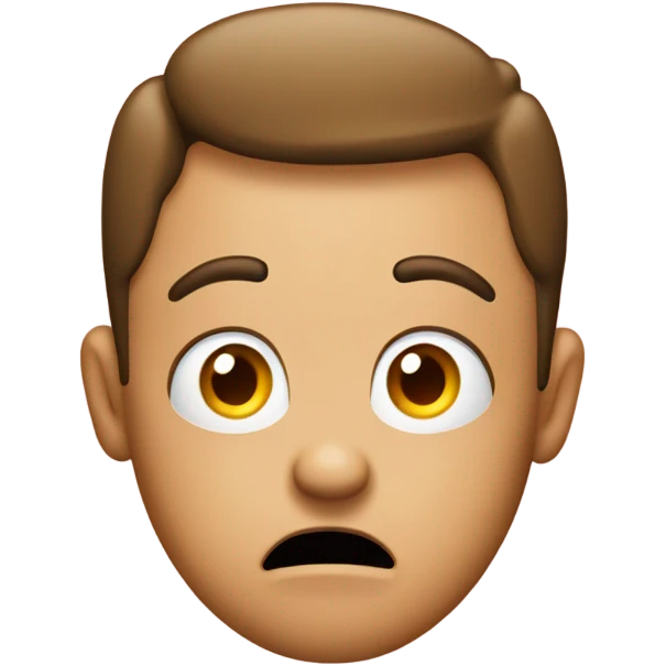 Confused face with red question marks around face emoji