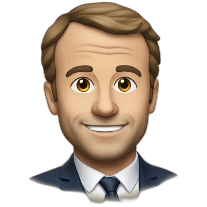 Macron qui donne un mouchoir  emoji
