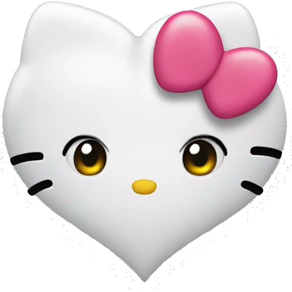 hello kitty heart emoji
