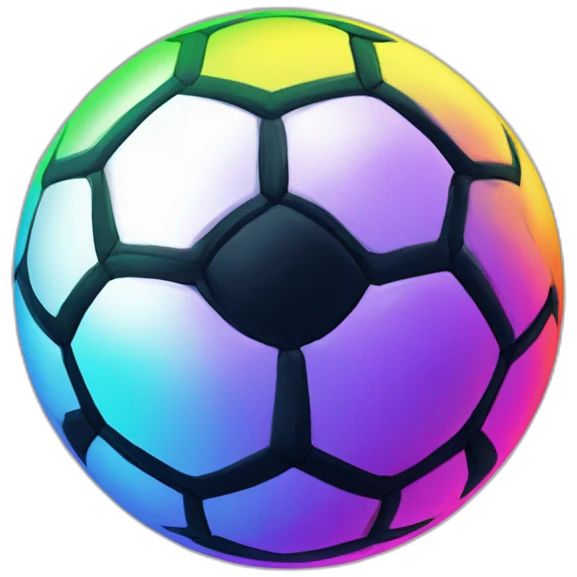majin bu rainbow flicks soccer ball emoji