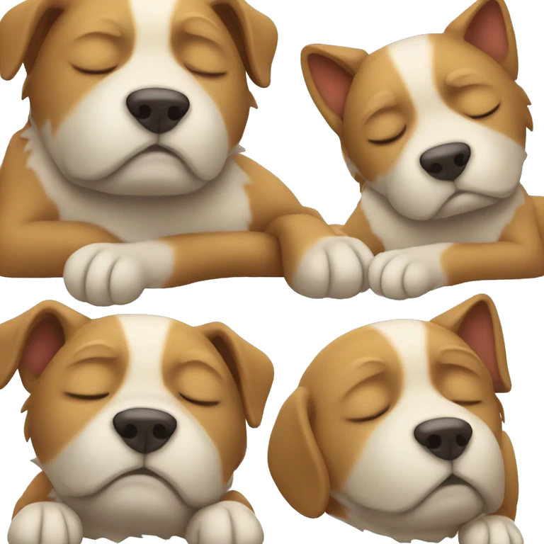 Sleeping dog emoji