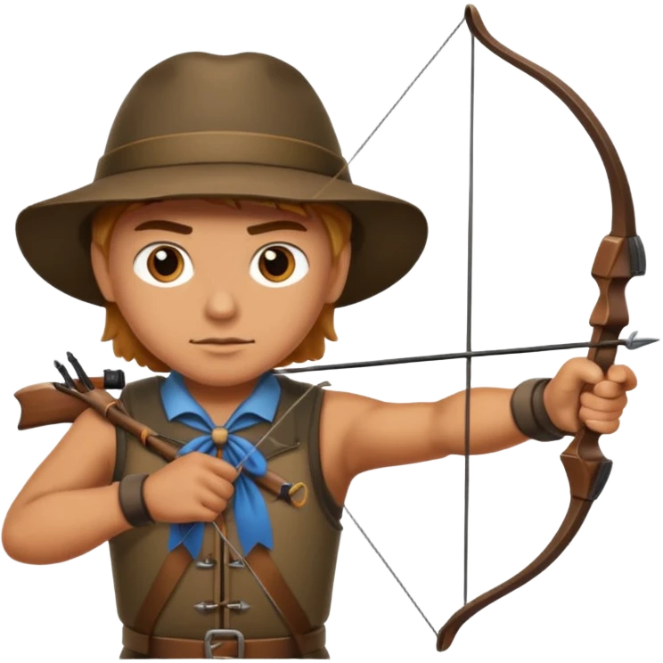 Ein jäger mit Bogen emoji