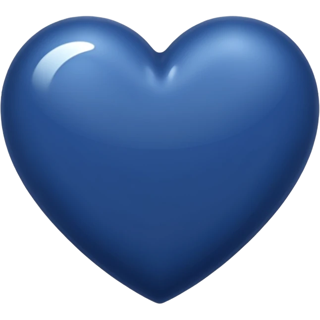 navy blue heart emoji