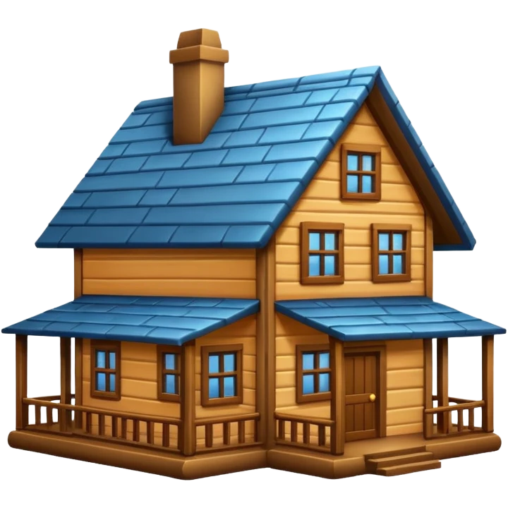 big wood house emoji