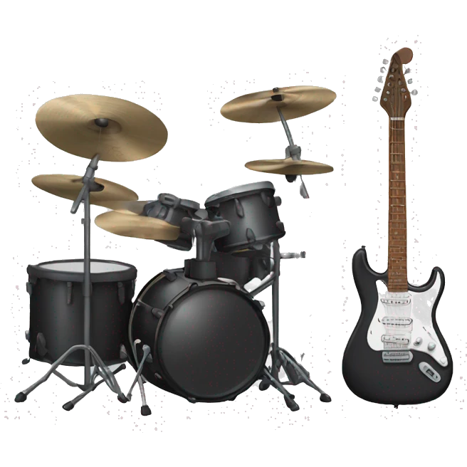 rock guitar and drums emoji
