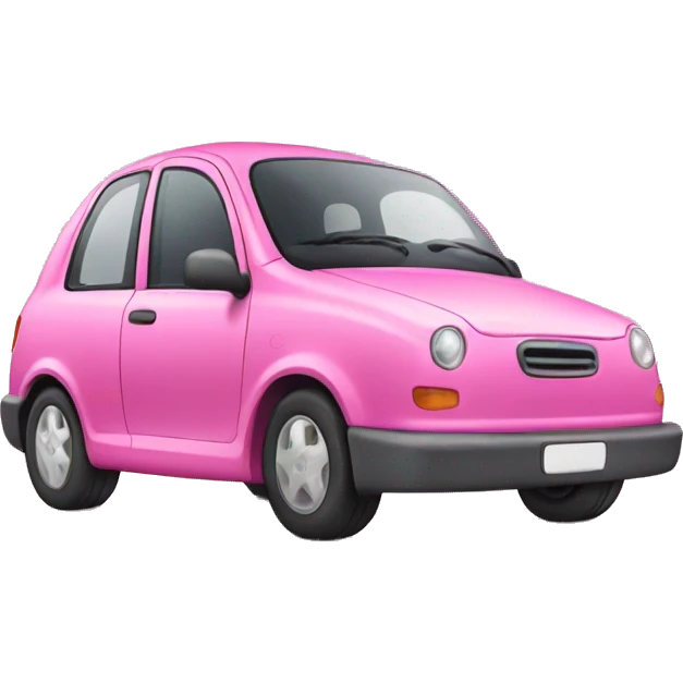 pink car emoji