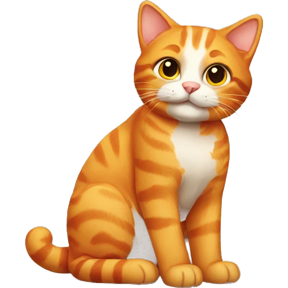 Orange tabby cat emoji
