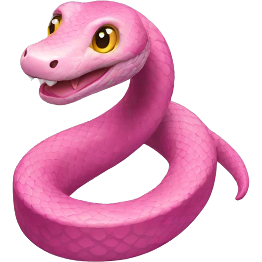 Pink snake  emoji