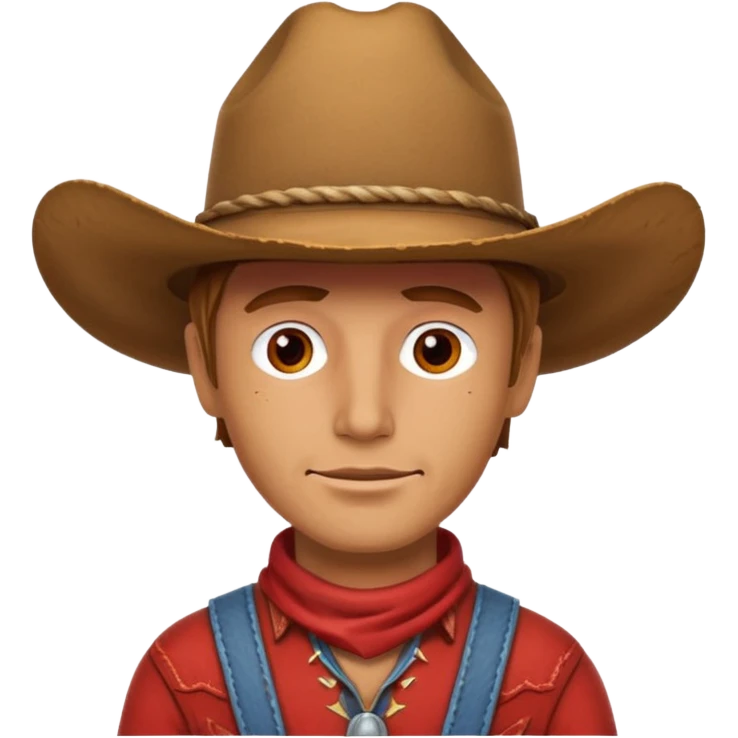 red cowboy emoji